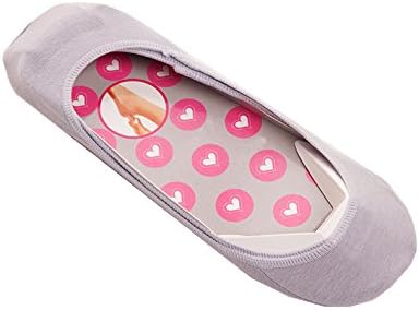 Women's No Show Liner Low Cut Casual Non-Slip Heel Cotton Socks (Light Lavender 6 Pairs)