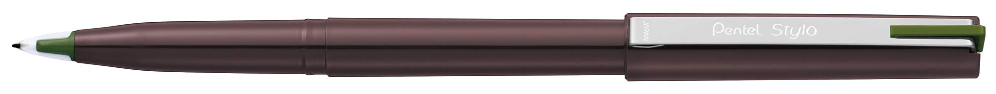 Pentel JM20-D2 Felt-Tip Pens Pack of 12 Olive Green