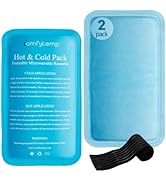 Reusable Gel Ice Packs for Injuries, 2 Pack with Dual-Sided Design, Comfytemp Hot & Cold Packs Co...