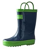Oakiwear Children's Rubber Rain Boot (5 US Toddler, Navy Blue)
