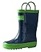 Oakiwear Children's Rubber Rain Boot (5 US Toddler, Navy Blue)