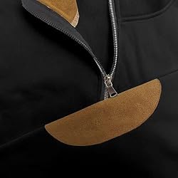 Mens Quarter Zip Pullover Vintage Fashion Long