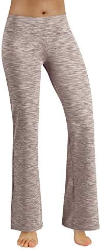 Women's Boot-Cut Yoga Pants Tummy Control Workout Non See-Through Bootleg Yoga Pants