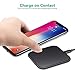 Te-Rich Qi Wireless Charger, 7.5W Wireless Charging Pad [Ultra Slim,15W] Compatible iPhone Xs MAX/XR/XS/X/8/8 Plus, 10W Fast Charging Compatible Samsung Galaxy S10/S9/S9+/S8/S8+/Note 9/8-No AC Adapter