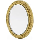 Miniature Dollhouse Mirror European Frame Mirror Dollhouse Victorian Baroque Wall Decor Miniature Bedroom Mini Furniture Accessory for 1/12 Dollhouse Decor