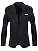 GARSEBO Men's Casual Dress Suit Slim Fit Stylish Blazer Coats Jackets