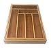 Brightways Home Expandable Bamboo Silverware Drawer Organizer- Use As a Cutlery Tray-Utensil Organizer-And Flatware Organizer
