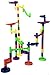 Mr. Marble Run Starter Set (48 Large Marble Run Pieces + 10 Glass Marbles)