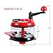 Manual Food Processor Baby Food Chopper Food Grinder Red 2000ml Food Mixer Blender to Chop Meat Fruits Vegetables Nuts Herbs Onions Garlic Tomato (RED)