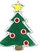 Hypoallergenic Sterling Silver Red and Green Christmas Tree Stud Earrings for Kids (Nickel Free)