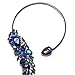 Holylove Women Statement Necklace Blue, Costume Necklace for Women Novelty Fashion Jewelry 1 pc with Gift Box- HLN0008 Blue