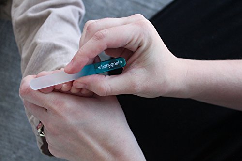 Babygoal Environmental Nail File for Baby, Genuine Czech Float Glass,3 Pack Baby Nail File, Perfect Gift for Newborns, Toddlers, Infant, Babies & Young Children(Baby Gift Set)3NF02-US