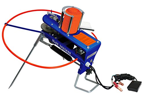 Gunpowder Gear Blue Chukar Auto Skeet Thrower Trap with 10 Clay Stack