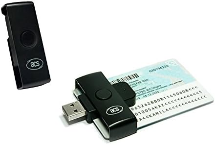 ACS ACR38U-N1 PocketMate Small Foldable USB Smart Card Reader for Tachodisk National ID eID IC Contact Chip Card,Black - Image 3