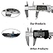 Digital Calipers OKPOW Inch Metric Fractions Conversion Stainless Steel Vernier Gauge 0-6 Inch/150mm with LCD Display Measuring Ruler