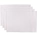 Now Designs Spectrum Placemats Ribbed Cotton, White 9x13 inches, Set of 4