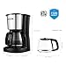 Aicok 10-Cup Thermal Coffeemaker, Drip Coffee Maker with Permanent Coffee Filter, Glass Coffee Pot, Stainless Steel, Black