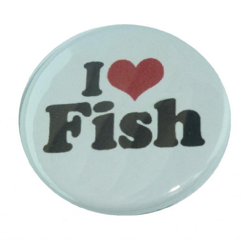 A&T Designs Unisex - I Love Fish 1.25