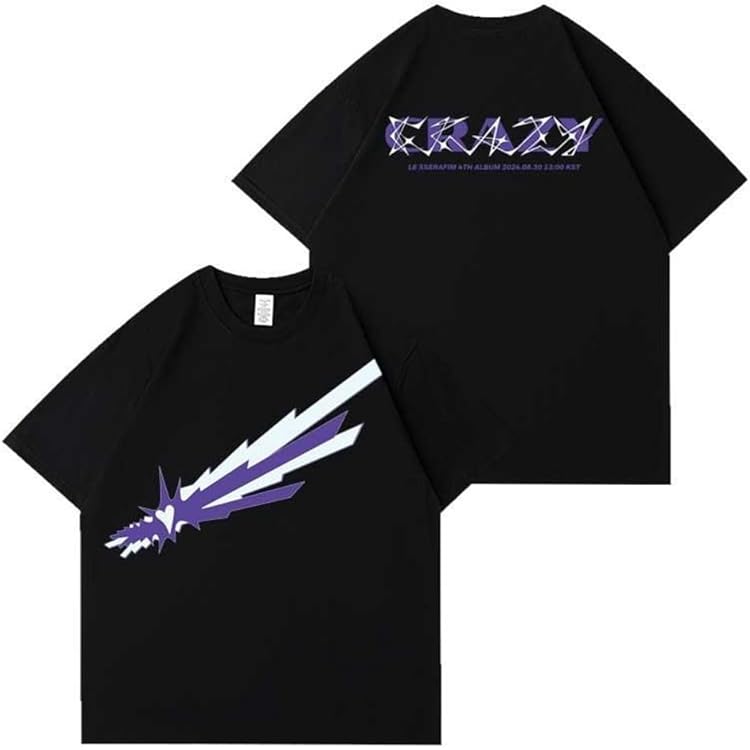 LE SSERAFIM TOUR MERCH SHIRT 新品未使用 XL MERCH INFO] 2025 LE SSERAFIM TOUR 'EASY CRAZY HOT' IN NORTH