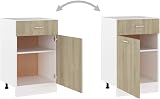 vidaXL Drawer Bottom Cabinet Sonoma Oak Finish Engineered Wood 50x46x81.5 cm view 8