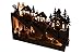 Clever Creations Traditional Wooden Village with StairsAdvent Calendar | Festive Christmas Village Design with 24 Drawers | LED Christmas Lights and Rotating Christmas Tree | Battery Operated