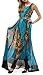 Wantdo Womens Peacock Printed Bohemian Summer Maxi Dress Plus size (US 22 ) 6XL