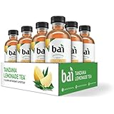 Bai Iced Tea, Tanzania Lemon, Antioxidant Infused Supertea, Crafted with Real Tea (Black Tea, White Tea), 18 Fluid Ounce Bottles, 12 count