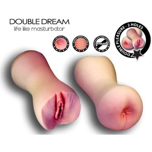 Two Holes! Life Like Double hole Vagina and Anal Masturbator image