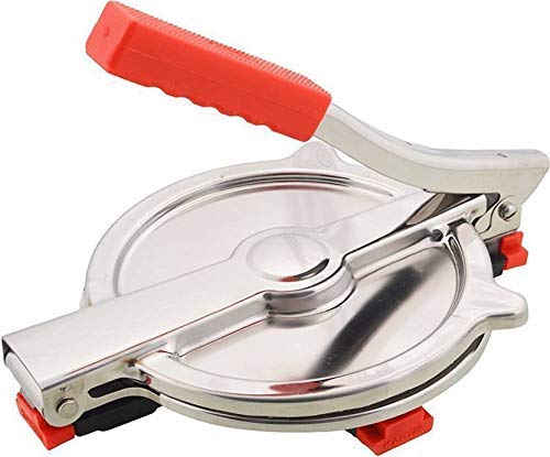 Stainless Steel Tortilla Press // Puri Press // Papad maker machine for Home Kitchen // With FREE FRY STRAINER