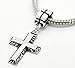 Sexy Sparkles Charms for bracelets spacers Cross Dangling European Compatible Style