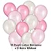 Pink and White Baby Shower Decorations for Girls - Balloons, Balloon Ribbon, Banners, Baby Bottle Garlands | Preassembled Party Supplies and Decorations for Expecting Moms