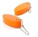 Cornucopia Brands Orange Foam Floating Key Chain Key Floats (2 pack); Great Keychain for Boating,Fishing, Sailing and Outdoor Sports