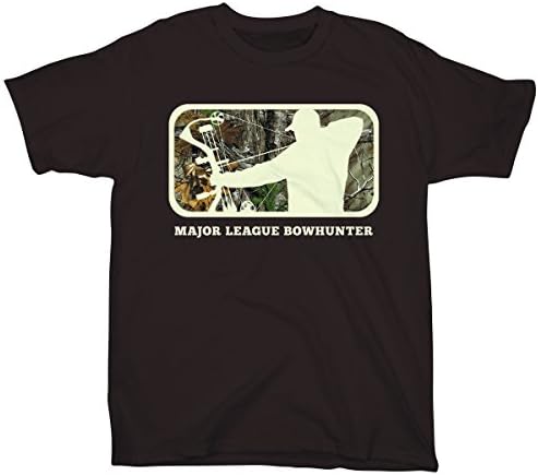 Major League Bowhunter Men's Xtra Short Sleeve Tee, Dark Chocolate, XX-Large