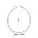 Areke Stainless Steel Hammered Large Hoop Earrings for Women - Round Teardrop Huggie Loops 4 Pairs Sets Style 4Pairs-50mm