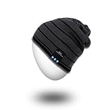 Mydeal Wireless Bluetooth Beanie Hat Music Knitted Cap with Headphone Headset Earphone Stereo Speakers and Mic Hands Free for Outdoor Sports Running Walking Jogging Skiing Snowboard