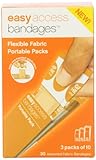 Easy Care Easy Access Bandage Fabric Assorted, Large, Medium and Junior, 30 Count