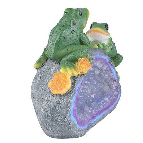 image for Liukouu Garden View Lights , Solar Resin Lamp Frogs Crystal Lamp Garde