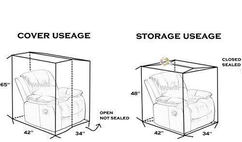 Wowfit-Furniture-Cover--Dust-Proof-Moving-Bag-for-Chairs-Recliners-Moving-Boxes--Clear-Odorless-Plastic-Bag-for-Moving--4mil-Thick-Chair-Cover--34W-x-42D-x-6548H-Inches
