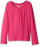 French Toast Girls' Big Girls' Long Sleeve Crew Neck T-Shirt, Rose Violet, 7/8