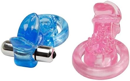 YUANC 2PCS Delay Ring Adult Enhancer Premium Quality Silicone Duck Head Vibration Male Ring Adult Sex Supplies Delay Lock Fine Ring