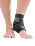 Mueller Adjustable Ankle Support, Black, One Size
