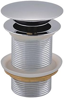 CRACCO SPA Bathroom Faucet Vessel Vanity Sink Pop Up Drain Stopper without Overflow, Polished Chrome (75CM)