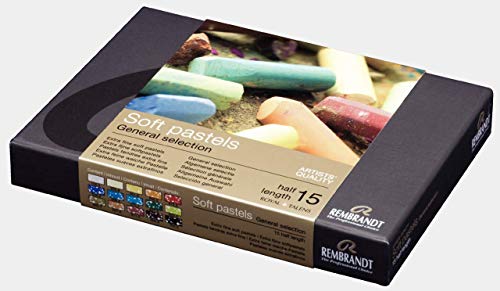 Rembrandt Soft Pastel Starter Box Set, 15-Piece Half Sticks, General Selection - Thumbnail 4