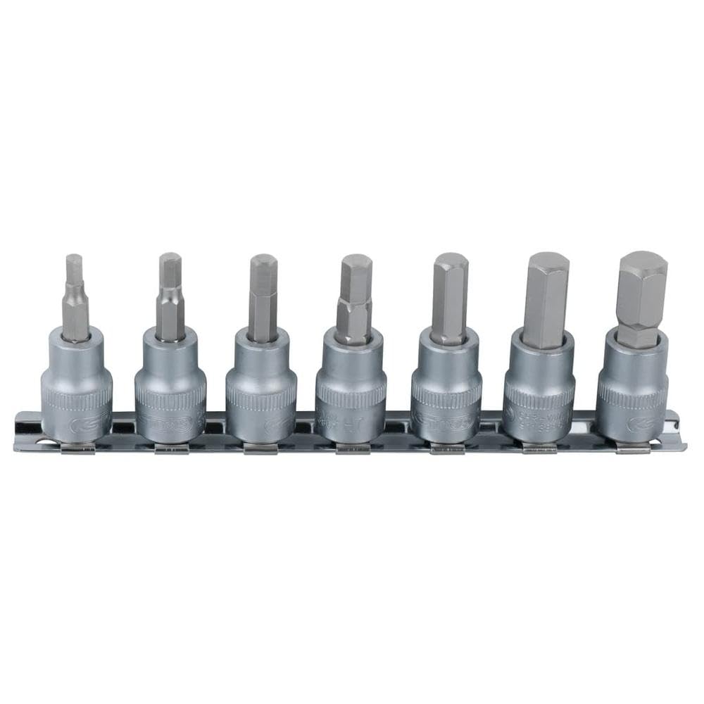 KS TOOLS 911.1544 1/4" Hex bit socket set, 7pcs