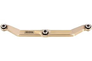 INJORA Brass Steering Link for TRX4M Upgrade Parts 1/18 RC Crawler Car,Full Clearance,12g