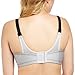Glamorise Women's Double Layer Custom Control Sport Bra , Black/Grey , 44DD