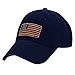 Dorfman Pacific Cotton Stars and Stripes American Flag Baseball Hat, Navy
