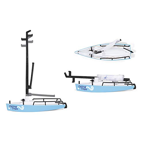 siku 2564, Mercedes-AMG G65 mit Segelboot, 1:50, Metall/Kunststoff, Rot/Blau, Inkl. Trailer aus Metall, Viele Spielfunktionen – Bild 6