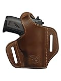 New Barsony Brown Leather Pancake Gun Holster for Mini/Pocket 22 25 32 380