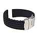 MokingtopĀ® New 22mm Waterproof Silicone Rubber Watch Strap Band Deployment Buckle
